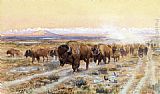 The Bison Trail by Charles Marion Russell